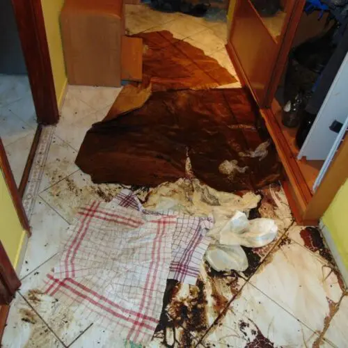 Sprzątanie po zmarłych w Pułtusku